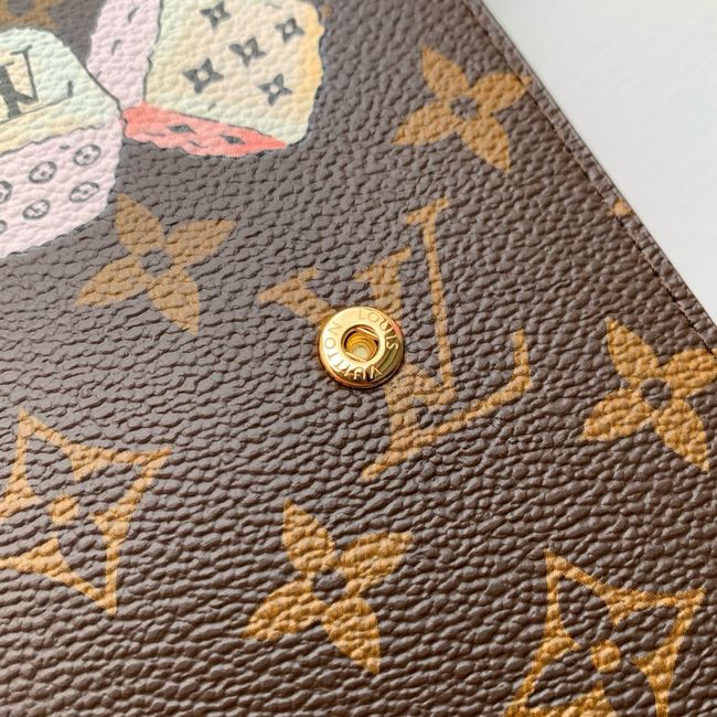 Louis Vuitton Monogram Canvas Wallet GI1394 pink Louis Vuitton Monogram Canvas Wallet GI1394 pink