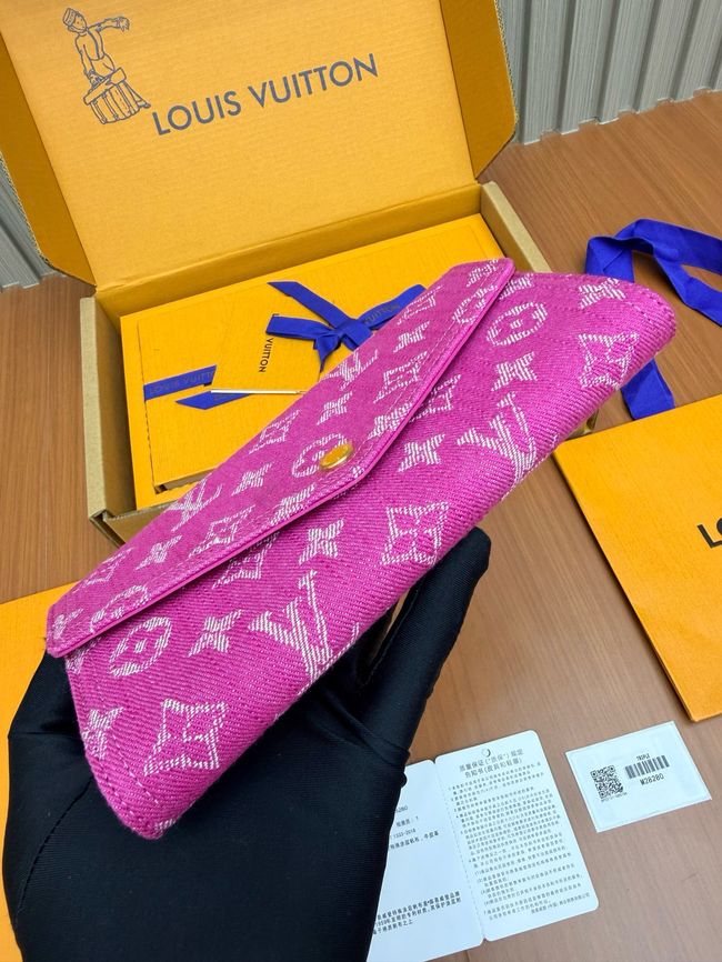 Louis Vuitton Sarah Wallet M28280 Fuchsia Denim Louis Vuitton Sarah Wallet M28280 Fuchsia Denim
