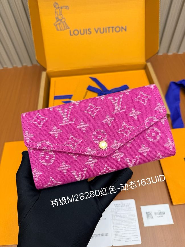 Louis Vuitton Sarah Wallet M28280 Fuchsia Denim Louis Vuitton Sarah Wallet M28280 Fuchsia Denim