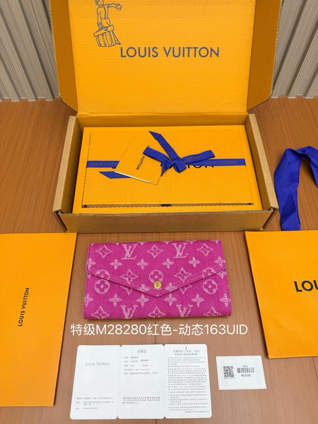 Louis Vuitton Sarah Wallet M28280 Fuchsia Denim Louis Vuitton Sarah Wallet M28280 Fuchsia Denim