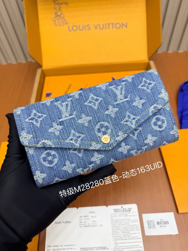 Louis Vuitton Sarah Wallet M28280 blue Denim