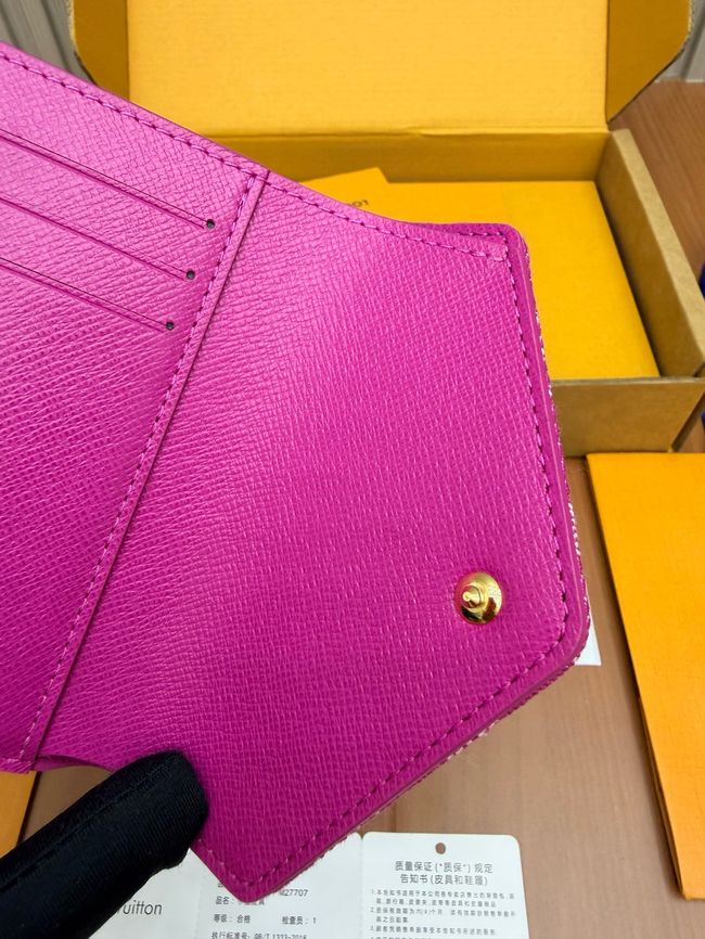 Louis Vuitton Victorine Wallet M27707 Fuchsia Denim Louis Vuitton Victorine Wallet M27707 Fuchsia Denim