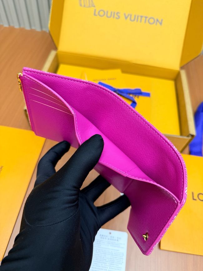 Louis Vuitton Victorine Wallet M27707 Fuchsia Denim Louis Vuitton Victorine Wallet M27707 Fuchsia Denim