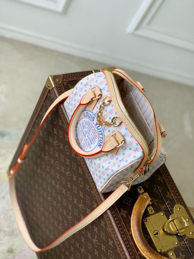 Louis Vuitton Speedy Bandouliere 20 M28668 Stamp Blue Louis Vuitton Speedy Bandouliere 20 M28668 Stamp Blue