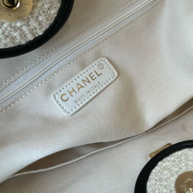 CHANEL Shopping Bag AS3251 white&black CHANEL Shopping Bag AS3251 white&black