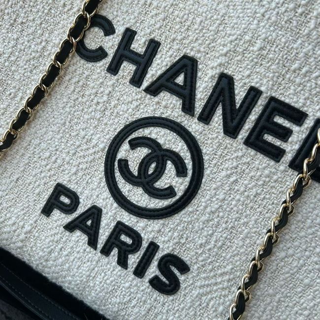 CHANEL Shopping Bag AS3251 white&black CHANEL Shopping Bag AS3251 white&black