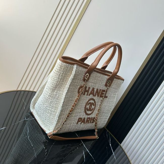 CHANEL Shopping Bag AS3257 white&Apricot CHANEL Shopping Bag AS3257 white&Apricot