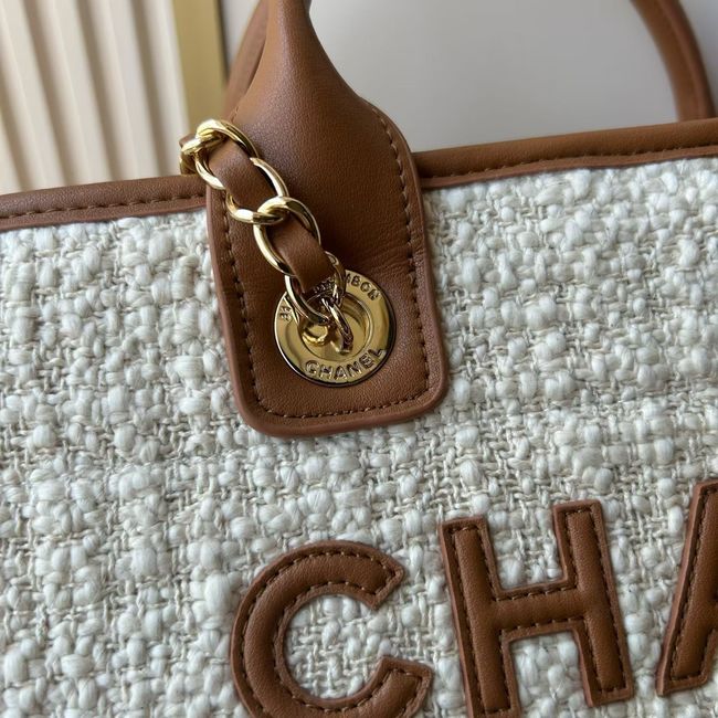 CHANEL Shopping Bag AS3257 white&Apricot CHANEL Shopping Bag AS3257 white&Apricot