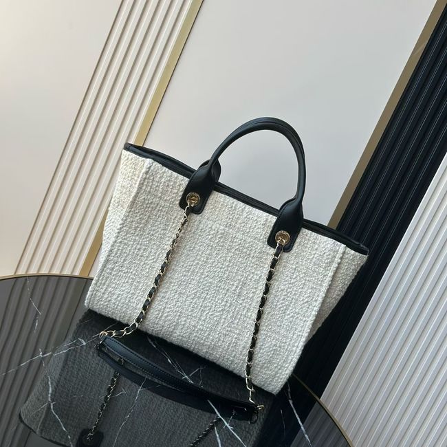 CHANEL Shopping Bag AS3257 white&black CHANEL Shopping Bag AS3257 white&black
