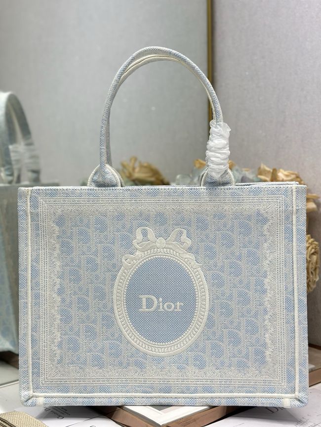 Medium Dior Book Tote with Strap M1354PEH-3 Medium Dior Book Tote with Strap M1354PEH-3