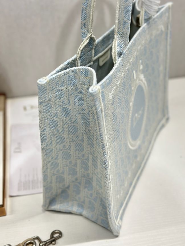 Medium Dior Book Tote with Strap M1354PEH-3 Medium Dior Book Tote with Strap M1354PEH-3