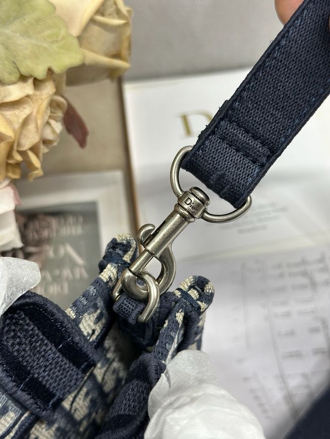 Mini Dior Book Tote with Strap Embroidery M1403PE DARK BLUE Mini Dior Book Tote with Strap Embroidery M1403PE DARK BLUE