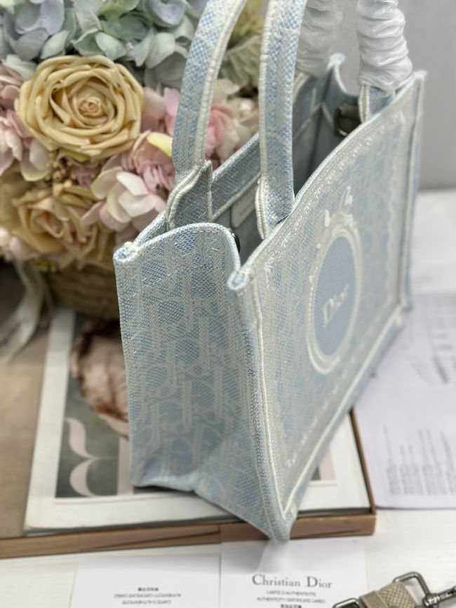 Small Dior Book Tote with Strap M1404PE-3 Small Dior Book Tote with Strap M1404PE-3