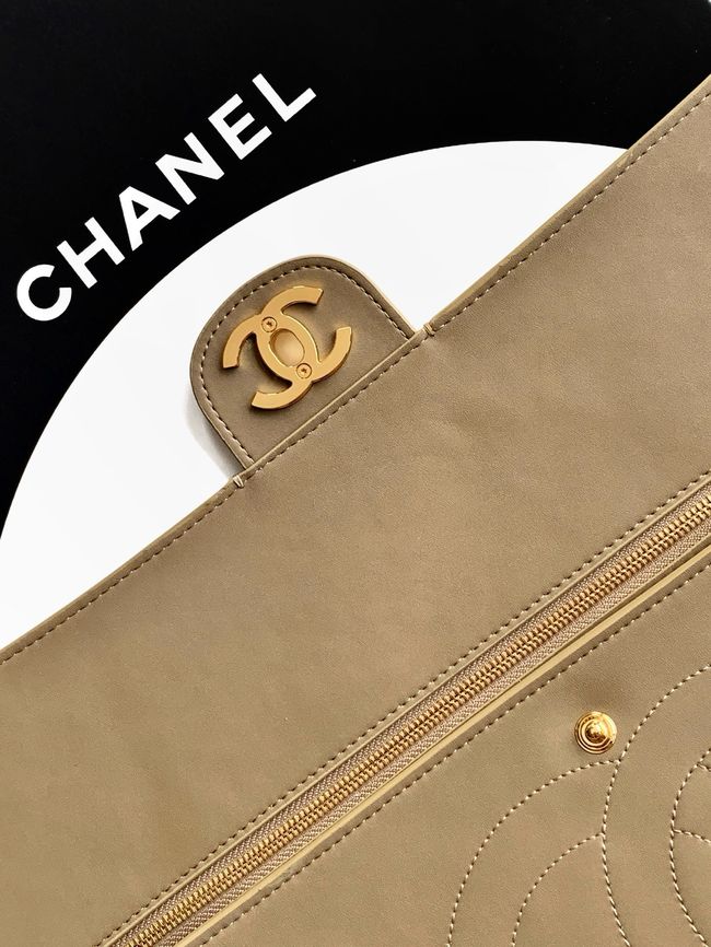 CHANEL Maxi Flapbag AS5640 Dark Beige CHANEL Maxi Flapbag AS5640 Dark Beige