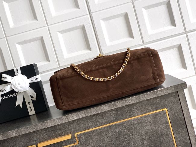 CHANEL Maxi Flapbag AS5640 Dark Brown CHANEL Maxi Flapbag AS5640 Dark Brown