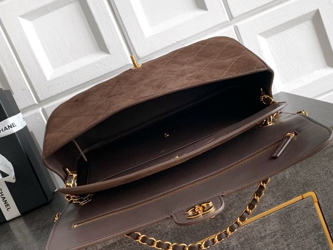 CHANEL Maxi Flapbag AS6281 Dark Brown CHANEL Maxi Flapbag AS6281 Dark Brown