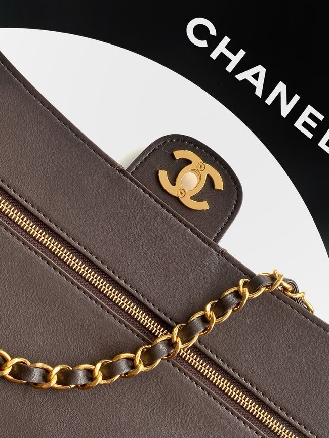CHANEL Maxi Flapbag AS6281 Dark Brown CHANEL Maxi Flapbag AS6281 Dark Brown