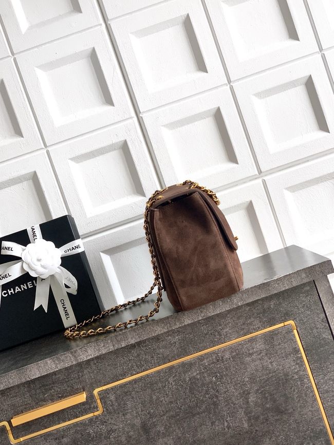 CHANEL Maxi Flapbag AS6281 Dark Brown CHANEL Maxi Flapbag AS6281 Dark Brown