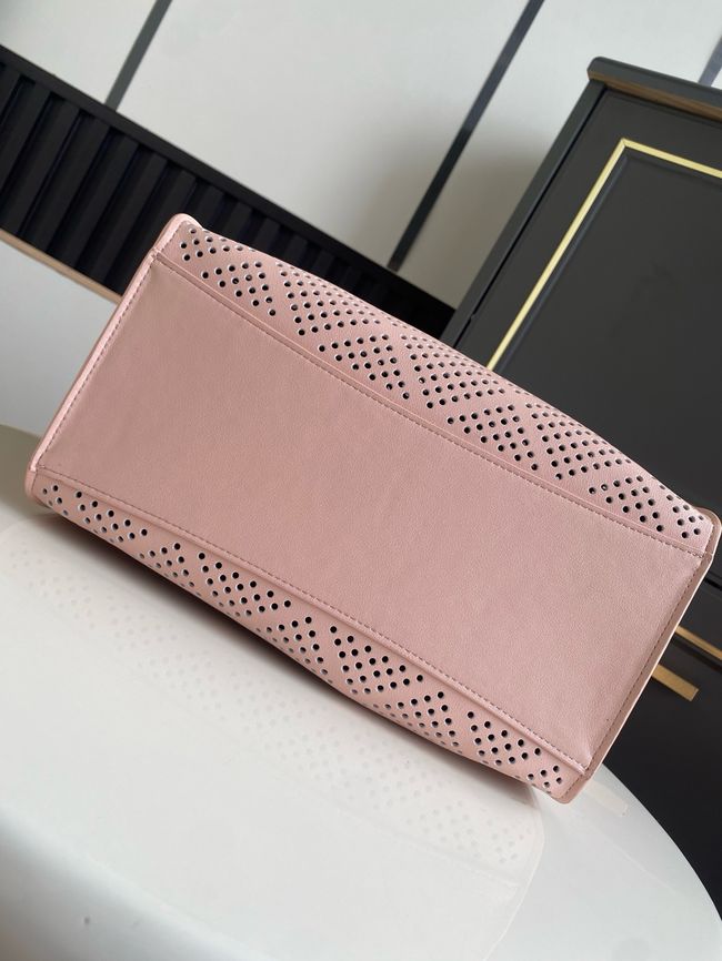 CHANEL 25 Small Handbag Perforated Calfskin AS5293 pink