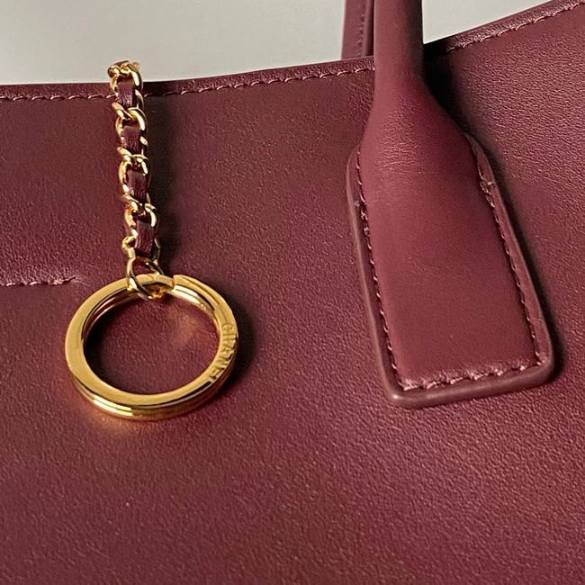 Chanel Small Shopping Bag AS6243 Dark Burgundy Chanel Small Shopping Bag AS6243 Dark Burgundy