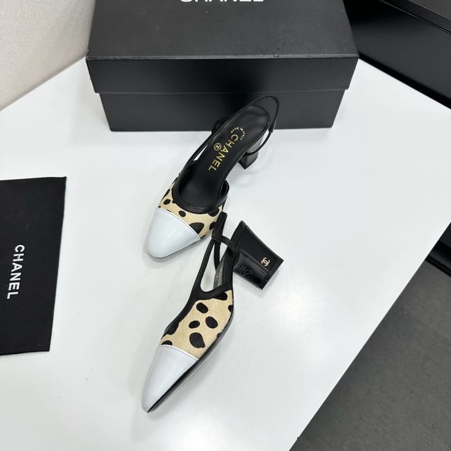 Chanel Slingbacks Lambskin & Mixed Fibers 65MM G31318-3