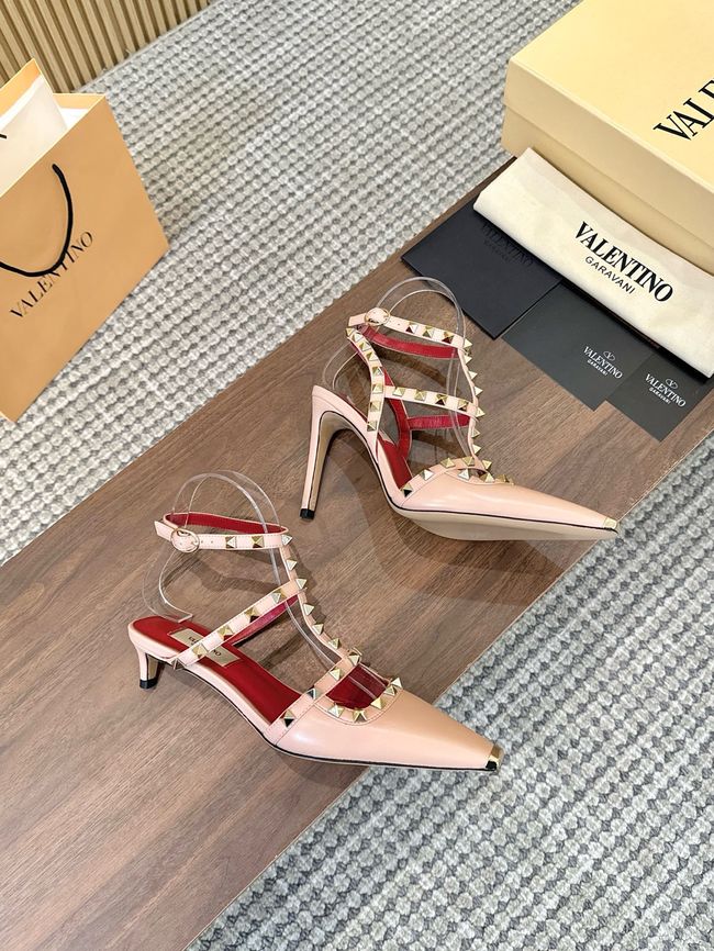 Valentino ROCKSTUD lambskin high heels 4cm 65052-7