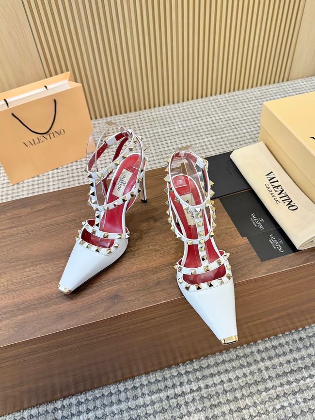 Valentino ROCKSTUD lambskin high heels 10cm 65053-10