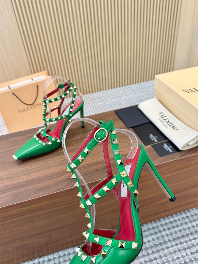 Valentino ROCKSTUD lambskin high heels 10cm 65053-2