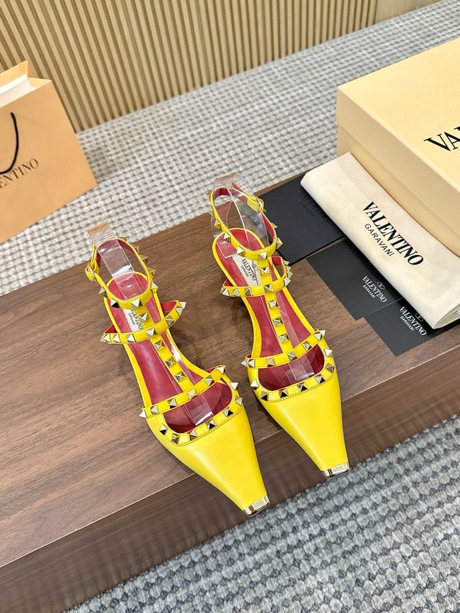 Valentino ROCKSTUD lambskin high heels 4cm 65052-9