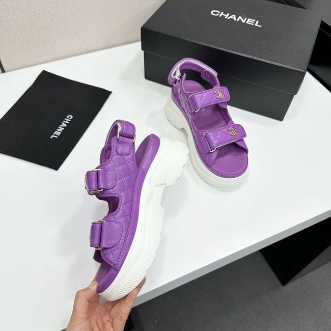 Chanel Lambskin Sandals 65066-4