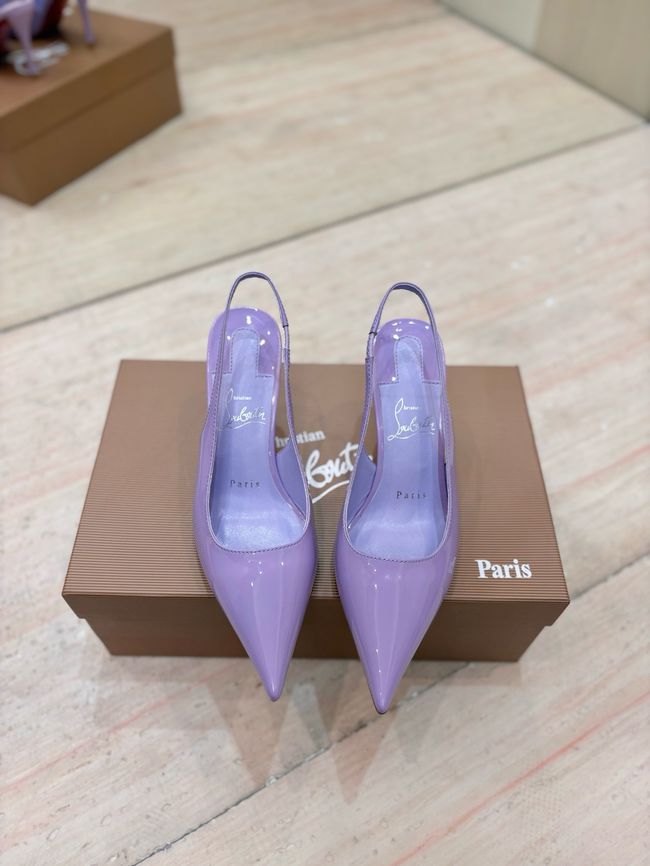 Christian Louboutin Slingbacks Lambskin 8.5CM 65078-1