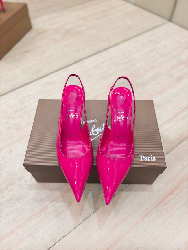 Christian Louboutin Slingbacks Lambskin 8.5CM 65078-4