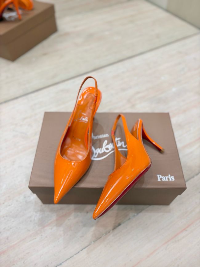 Christian Louboutin Slingbacks Lambskin 8.5CM 65078-5