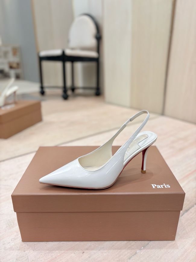 Christian Louboutin Slingbacks Lambskin 8.5CM 65078-6