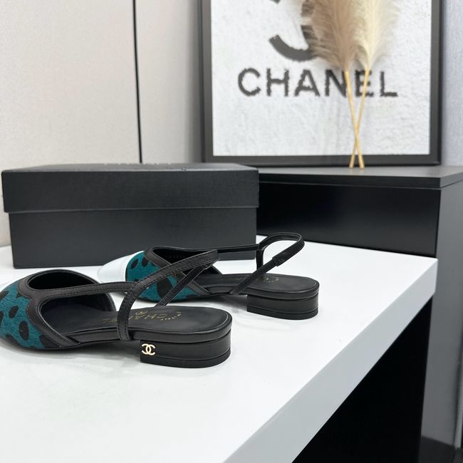 Chanel Slingbacks Lambskin & Mixed Fibers 65080-1