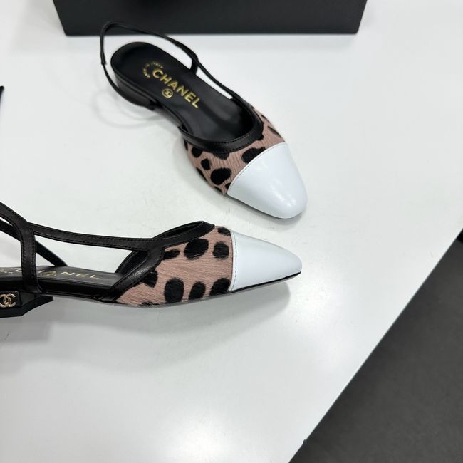 Chanel Slingbacks Lambskin & Mixed Fibers 65080-2