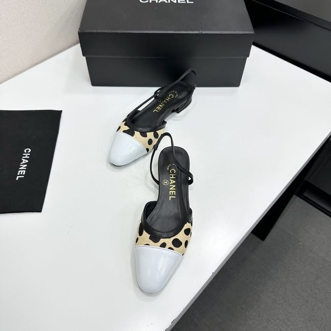 Chanel Slingbacks Lambskin & Mixed Fibers 65080-6