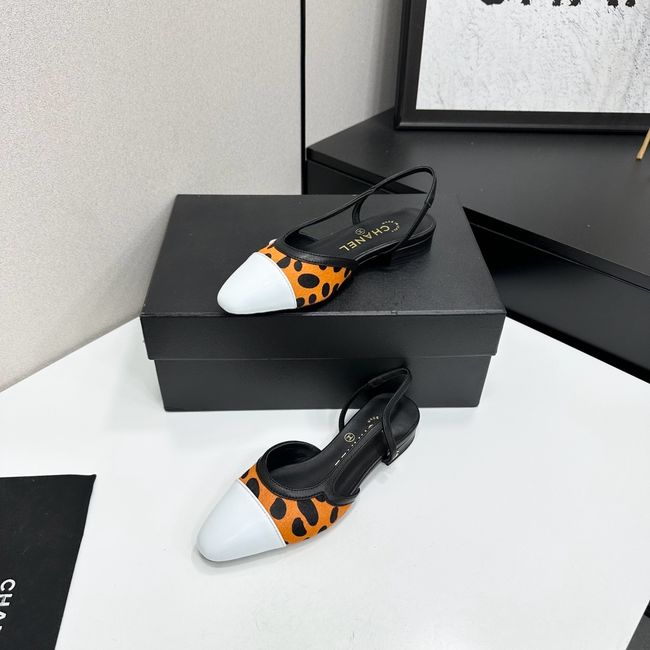 Chanel Slingbacks Lambskin & Mixed Fibers 65080-7