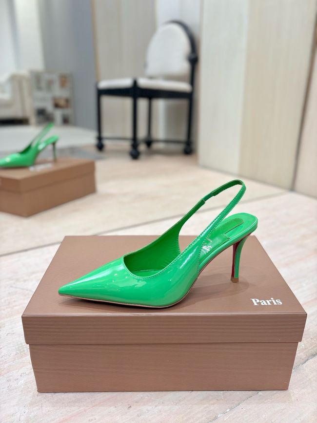 Christian Louboutin Slingbacks Lambskin 8.5CM 65078-11