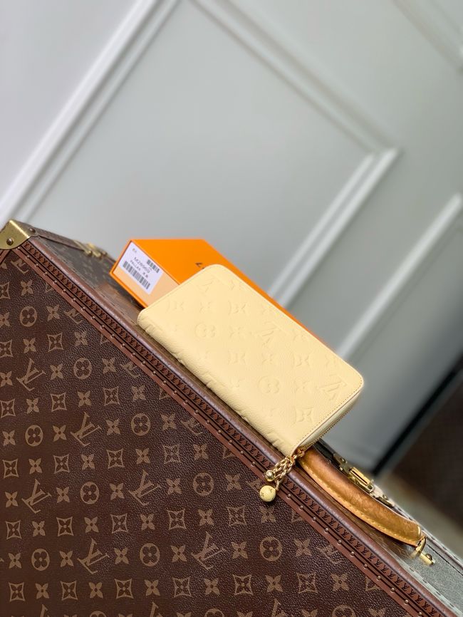 Louis Vuitton Zippy Wallet M28969 light yellow Louis Vuitton Zippy Wallet M28969 light yellow