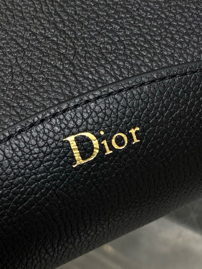 Dior Medium Bag Grained Calfskin 5843 black Dior Medium Bag Grained Calfskin 5843 black