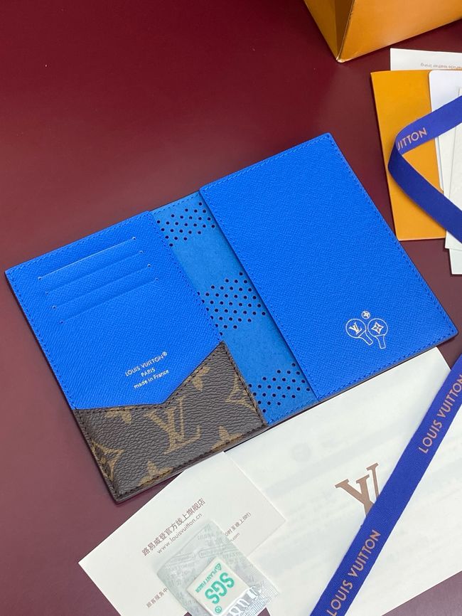 Louis Vuitton Passport Cover M29285 blue Louis Vuitton Passport Cover M29285 blue