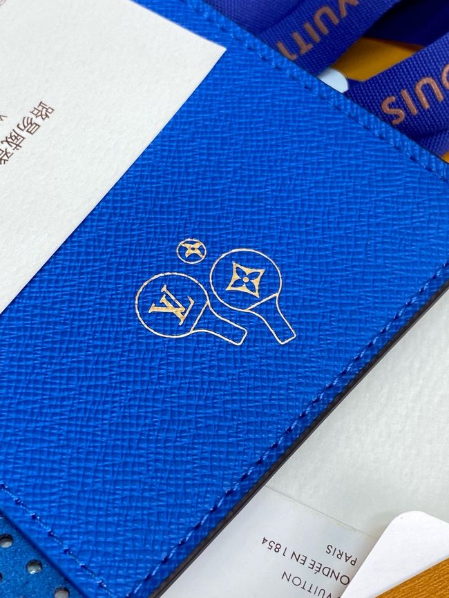 Louis Vuitton Passport Cover M29285 blue Louis Vuitton Passport Cover M29285 blue