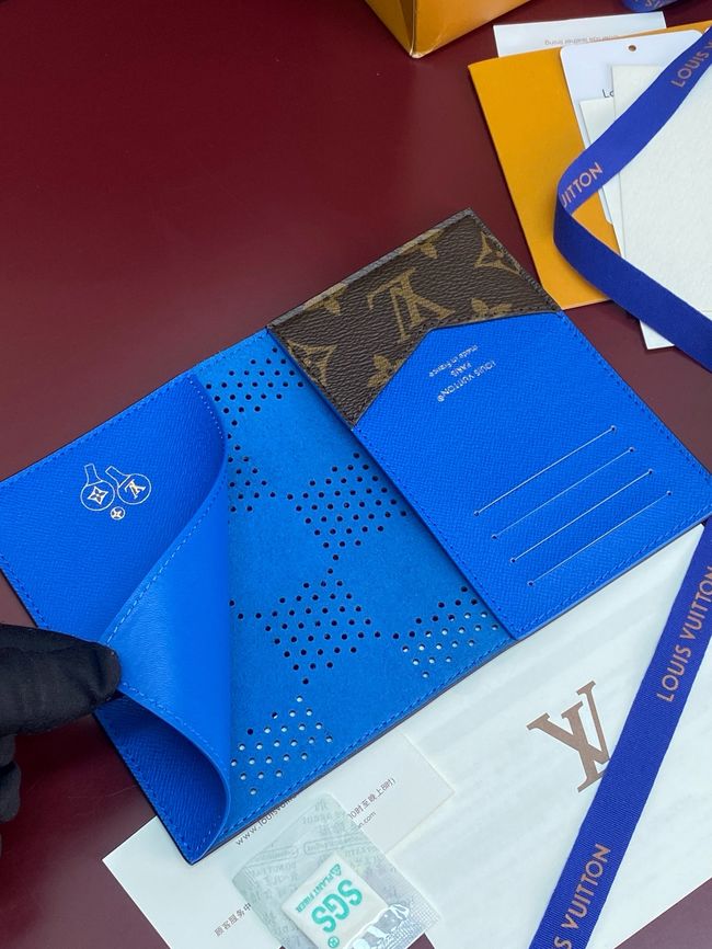 Louis Vuitton Passport Cover M29285 blue Louis Vuitton Passport Cover M29285 blue