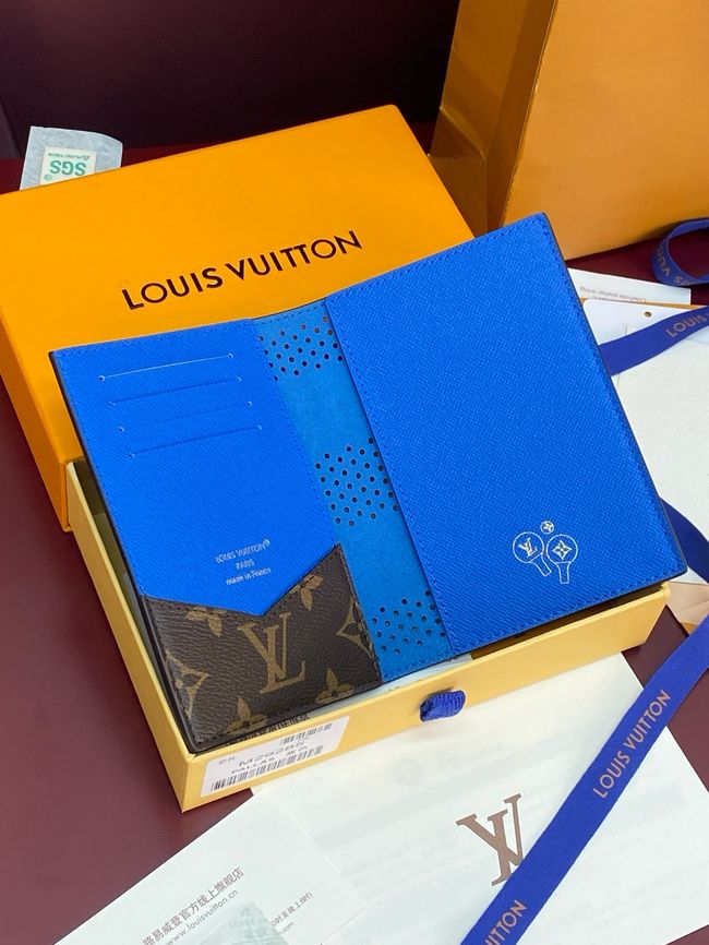 Louis Vuitton Passport Cover M29285 blue Louis Vuitton Passport Cover M29285 blue