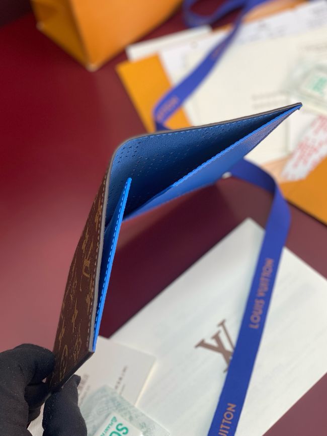 Louis Vuitton Passport Cover M29285 blue Louis Vuitton Passport Cover M29285 blue