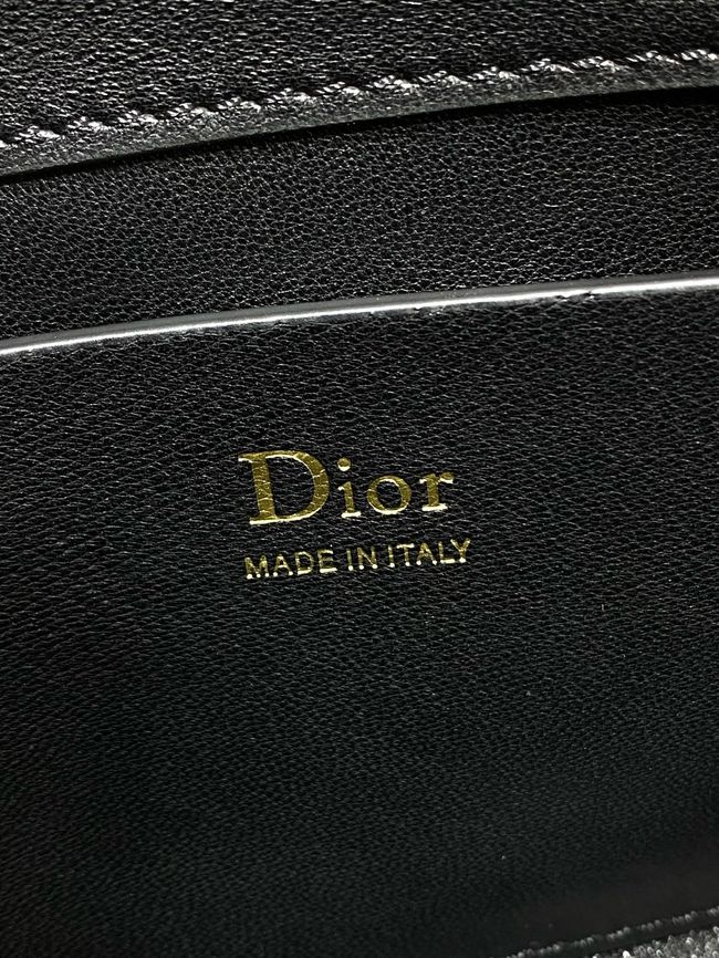 My Dior Mini Bag Cannage patent leather S0985PU black&Golden chain