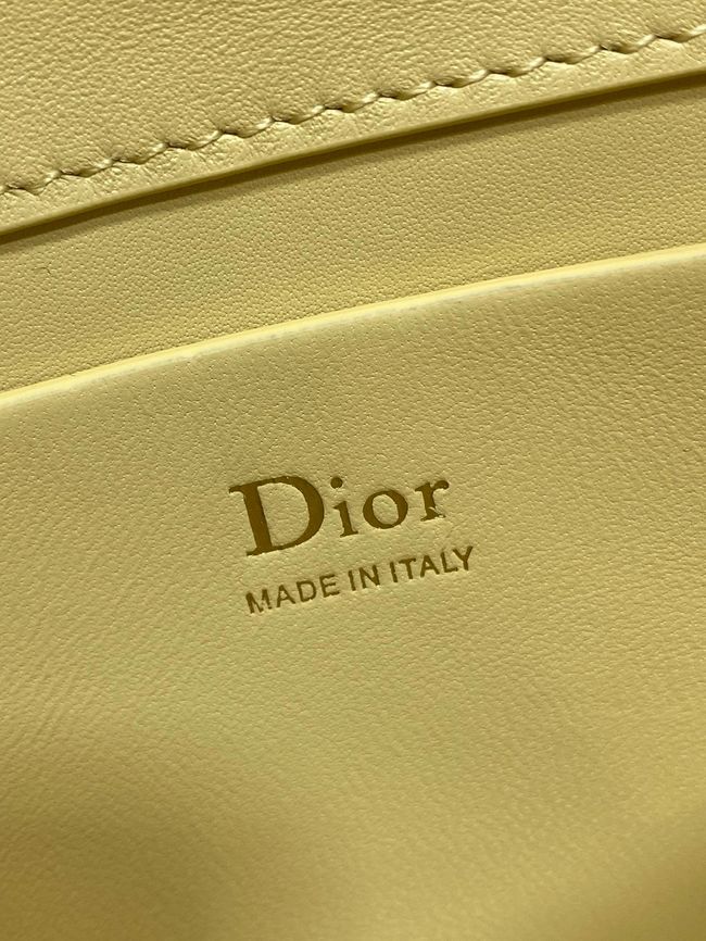 My Dior Mini Bag Cannage patent leather S0985PU yellow&Golden chain My Dior Mini Bag Cannage patent leather S0985PU yellow&Golden chain