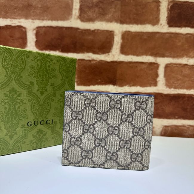 Gucci Dusty interior GG bi-fold wallet 768243 blue Gucci Dusty interior GG bi-fold wallet 768243 blue