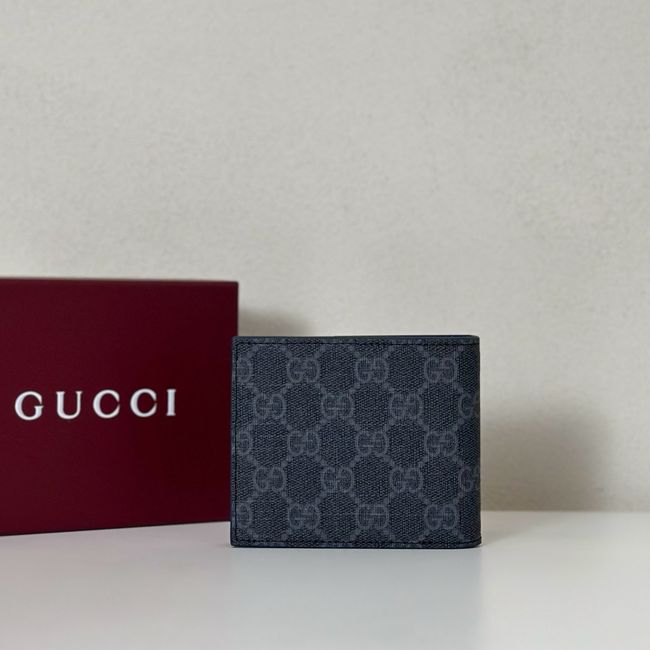 Gucci Dusty interior GG bi-fold wallet 768243 dark blue